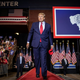 Former President Donald Trump arrives to deliver his speech on May 28, 2022, in Casper, Wyoming.